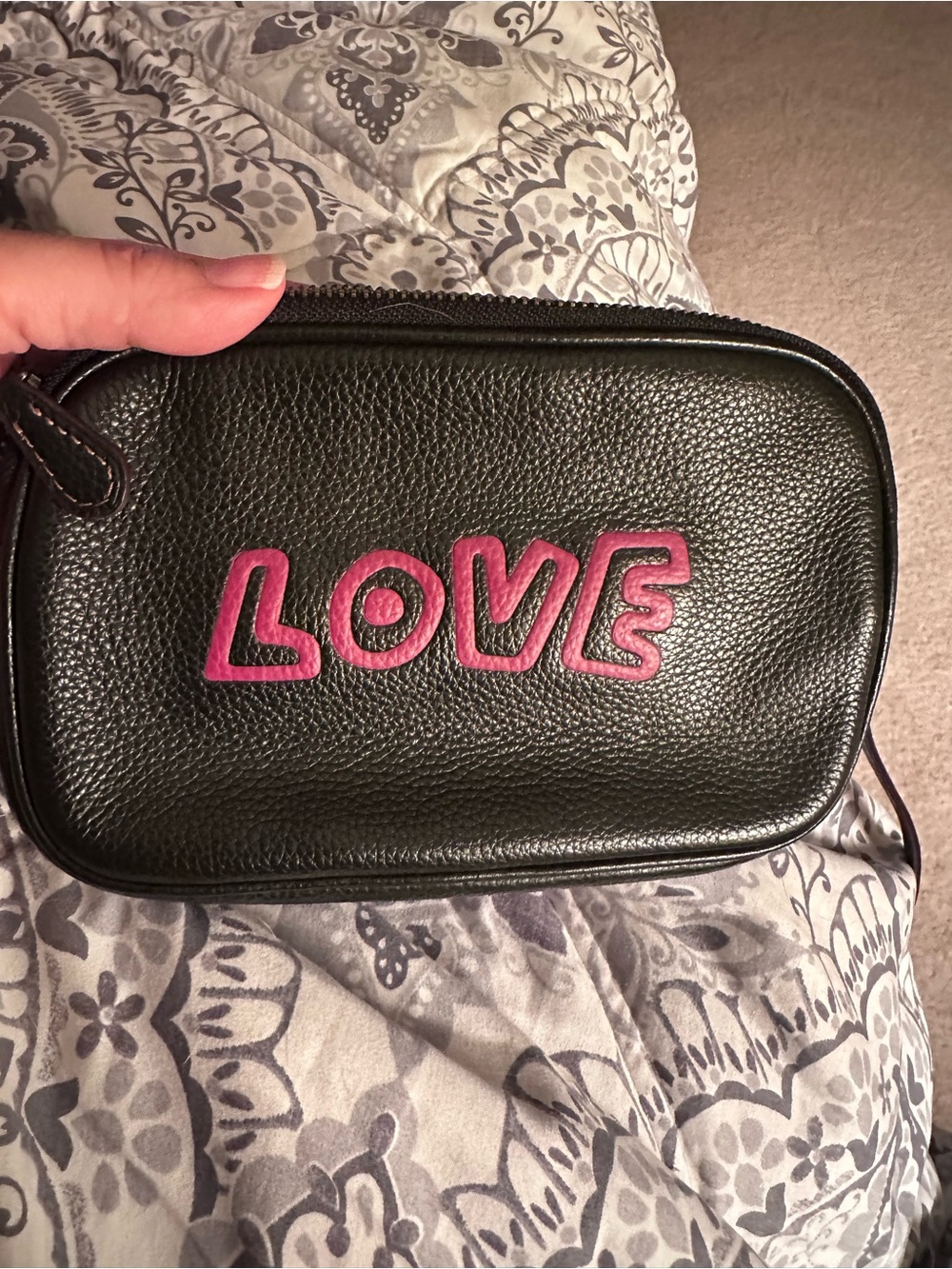 Coach x Keith Haring LOVE double zip crossbody bag
